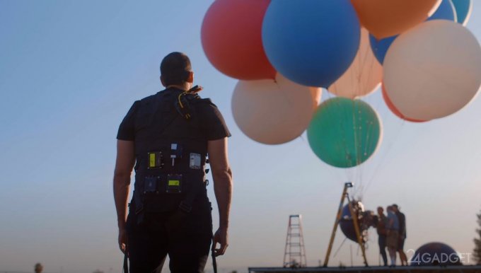 41184 Дэвид Блэйн готовит эксперимент - над Гудзоном на воздушных шариках (видео)