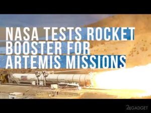 41807 Мощнейший в мире ракетный двигатель NASA прошел испытания (видео)