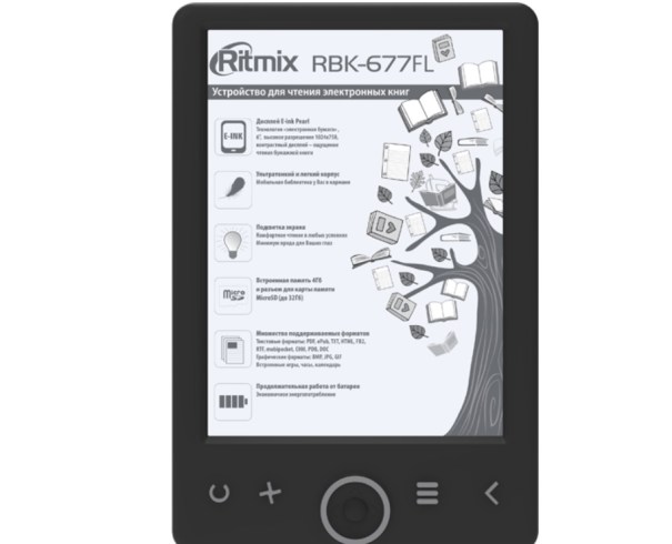 RBK-617 и RBK-677FL — новые электронные книги Ritmix