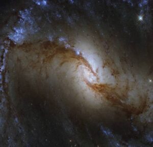 44170 Хаббл увидел вихри формирующихся звезд в далекой галактике