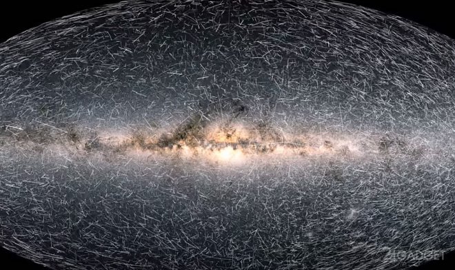 48411 На видео представлена динамика развития Млечного Пути в ближайшие 400 000 лет