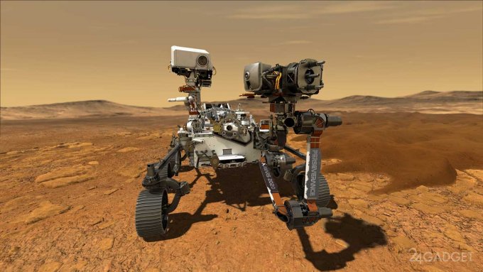 49018 NASA опубликовала видео смоделированной посадки Perseverance на Марс