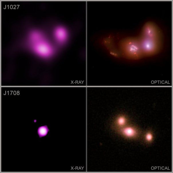 49646 Ученые изучают, что происходит при столкновении трех галактик с огромными черными дырами внутри