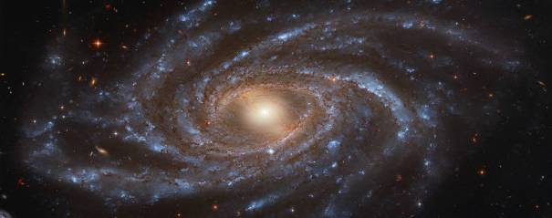 52840 Хаббл заснял большую красивую голубую галактику