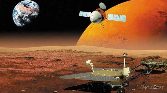 55852 Китайский марсоход прислал новое видео своего путешествия на Марсе (видео)