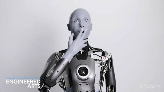 59516 Робот Ameca способен имитировать мимику человека, но не оснащен искусственным интеллектом (видео)