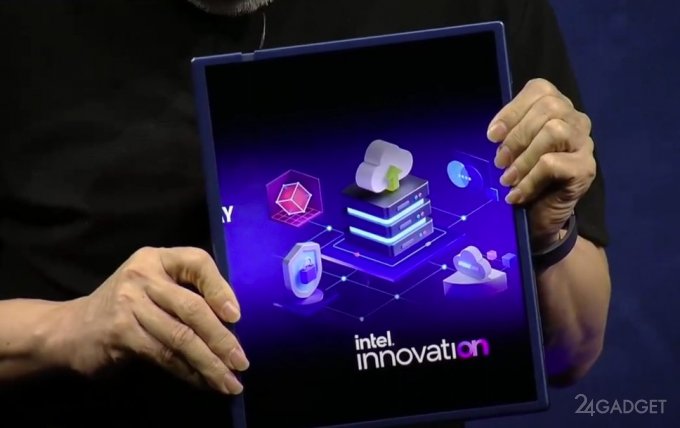 61427 Samsung и Intel представили новое поколение растягивающихся экранов (видео)
