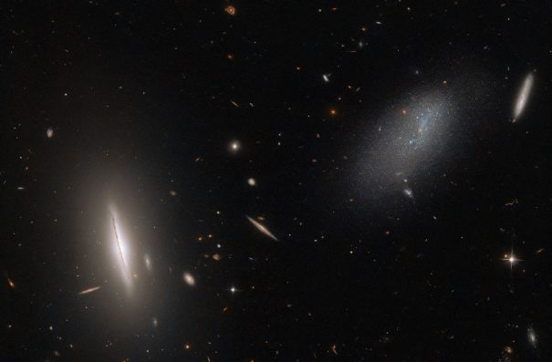 61862 Хаббл зафіксував сусідню розріджену аморфну галактику