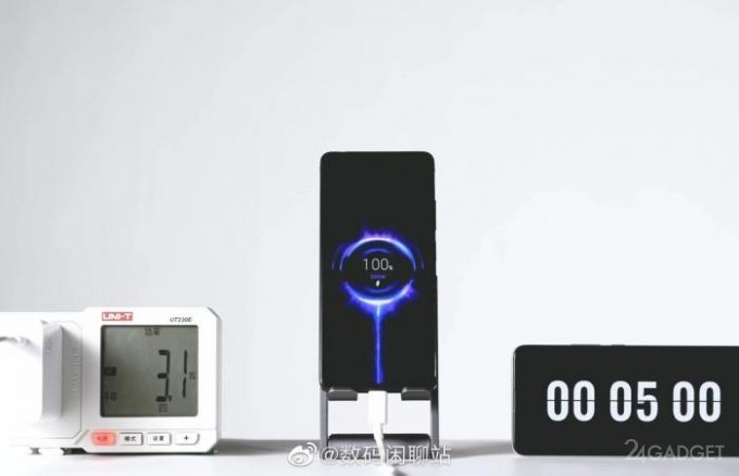 62000 Xiaomi Redmi показала самую быструю зарядку смартфона в мире - 5 минут до 100% (2 фото)