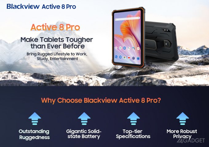 62292 Новый неубиваемый планшет Blackview Active 8 Pro (7 фото)