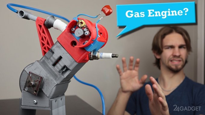 62410 Энтузиаст напечатал рабочий двигатель на 3D-принтере (видео)