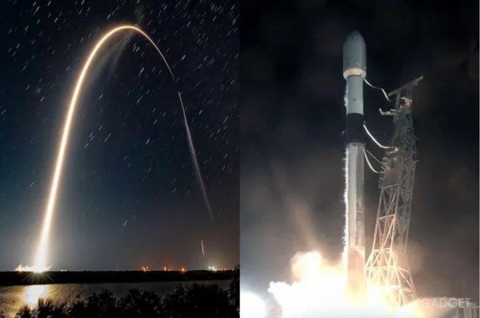62692 SpaceX запустила дві партії супутників Starlink поспіль (2 фото)