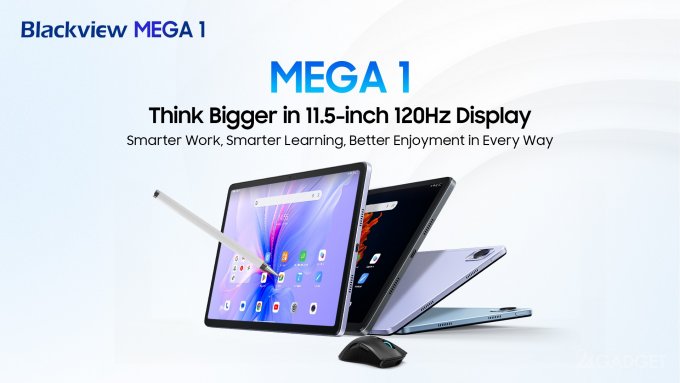 62784 Новый планшет от Blackview MEGA 1 с 50-Мп камерой и 120-Гц экраном